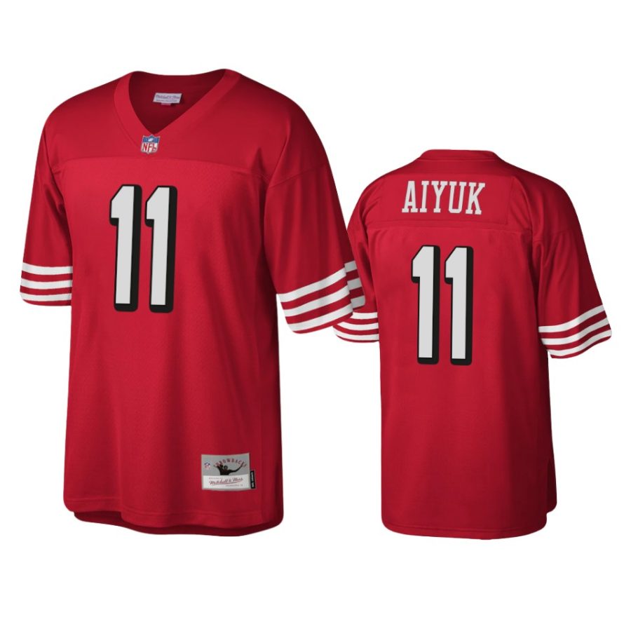 brandon aiyuk 49ers scarlet throwback legacy replica jersey