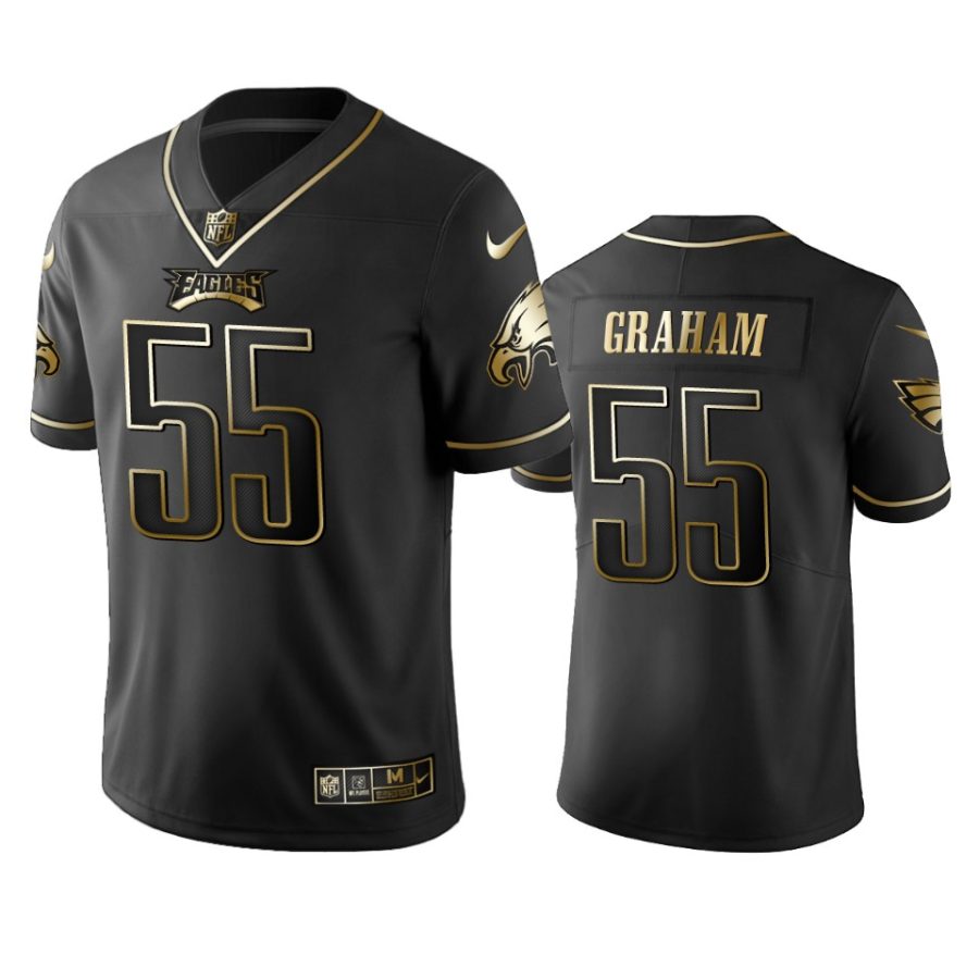 brandon graham eagles black golden edition jersey