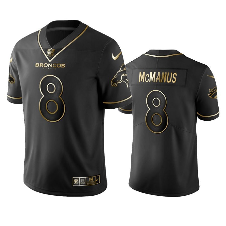 brandon mcmanus broncos black golden edition jersey