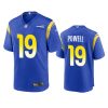 brandon powell rams royal game jersey