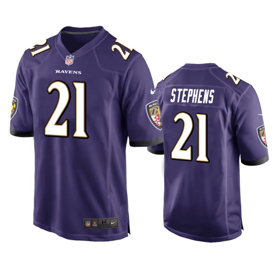 brandon stephens ravens purple game jersey