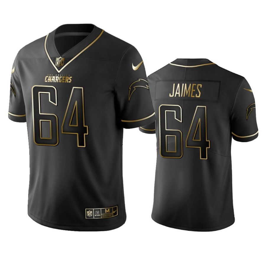brenden jaimes chargers black golden edition jersey