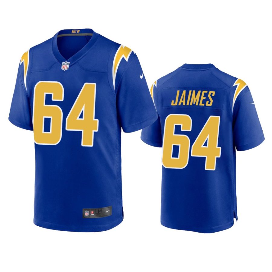 brenden jaimes chargers royal alternate game jersey