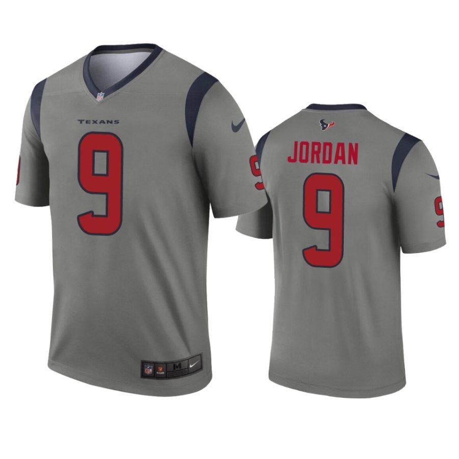 brevin jordan texans gray inverted legend jersey