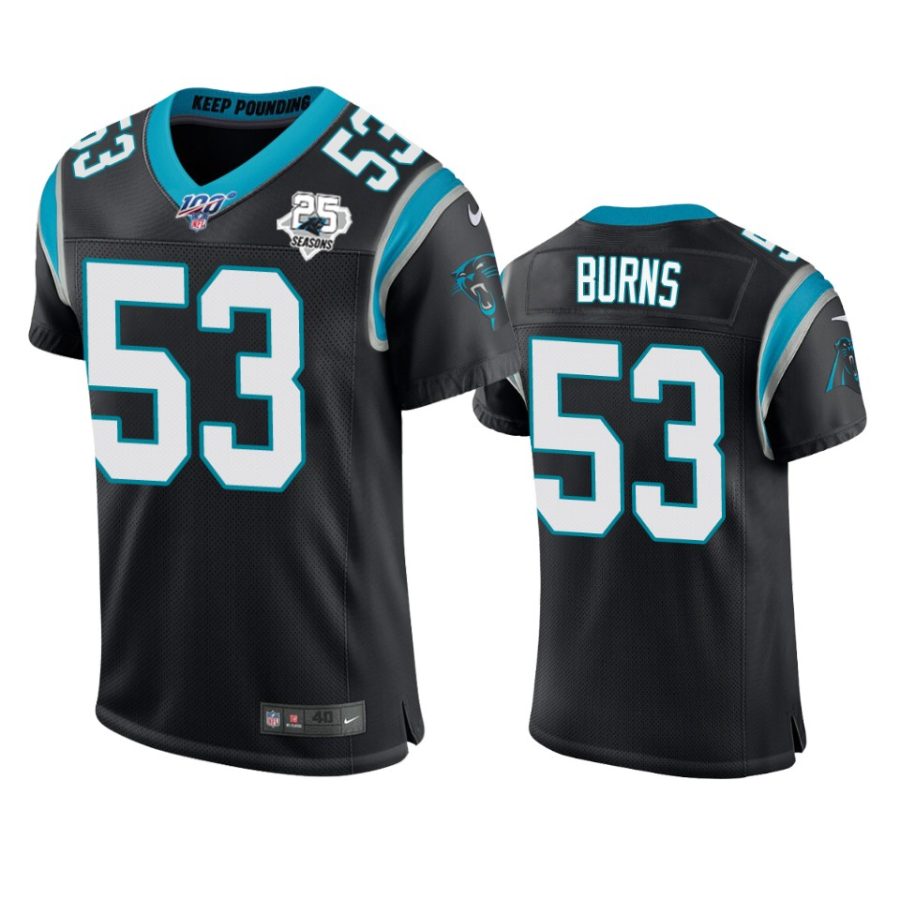 brian burns panthers black nfl 100 vapor elite jersey