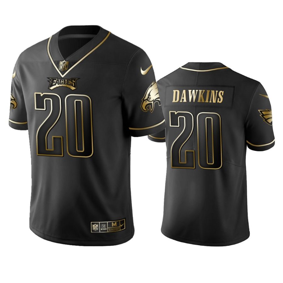 brian dawkins eagles black golden edition jersey