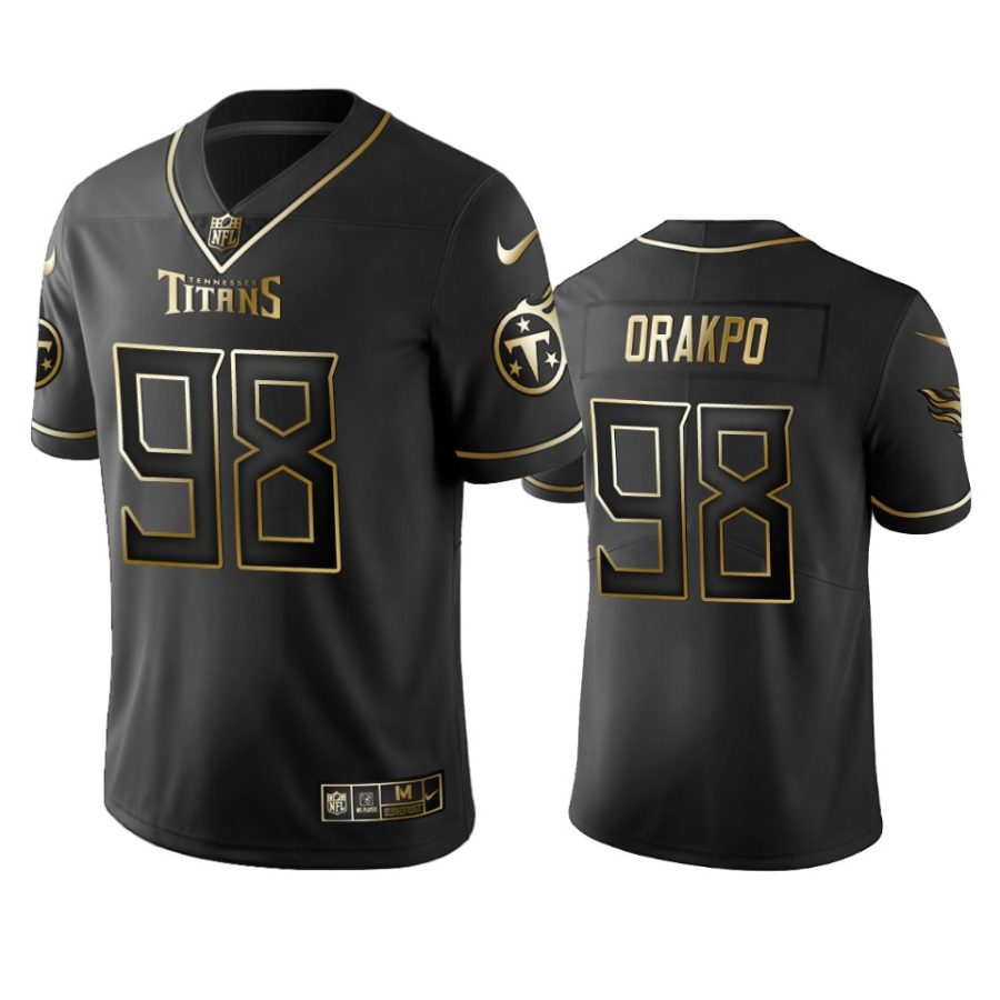 brian orakpo titans black golden edition jersey