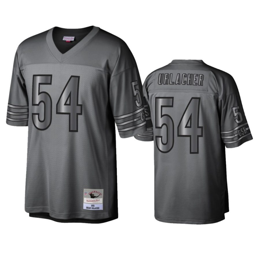 brian urlacher bears charcoal metal legacy retired player jersey