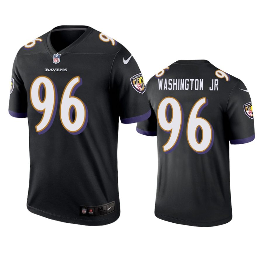 broderick washington jr. ravens black legend jersey