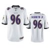 broderick washington jr. ravens white game jersey