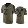 broncos aqib talib olive limited 2021 salute to service jersey