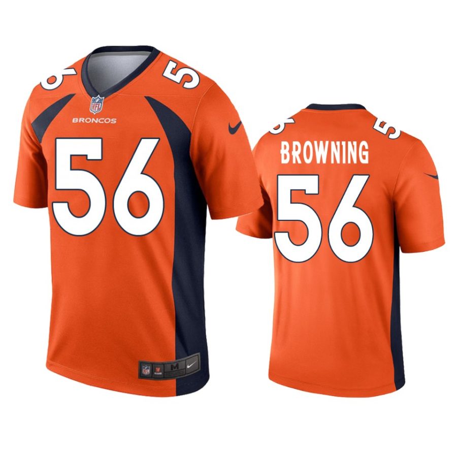 broncos baron browning orange legend jersey