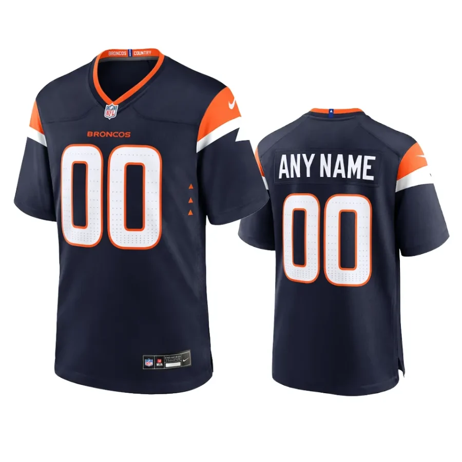 broncos custom 2024 alternate navy jersey