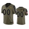 broncos custom olive limited 2021 salute to service jersey