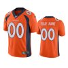 broncos custom orange limited 100th season jersey