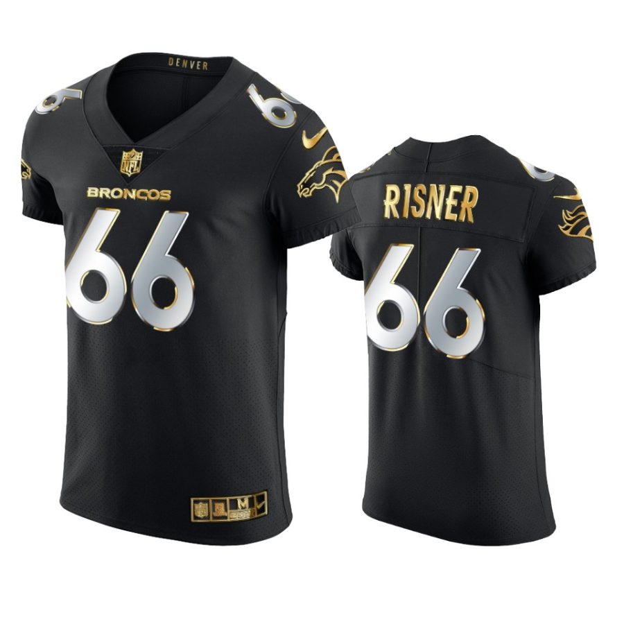 broncos dalton risner black 2020 21 golden edition elite jersey