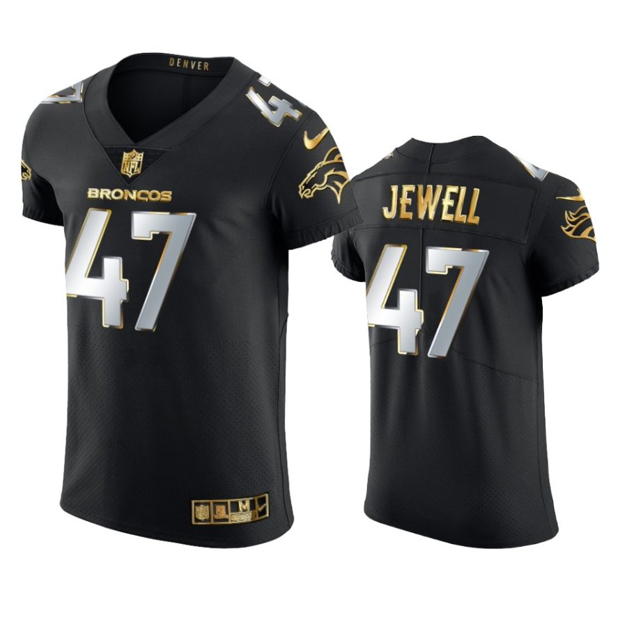 broncos josey jewell black 2020 21 golden edition elite jersey