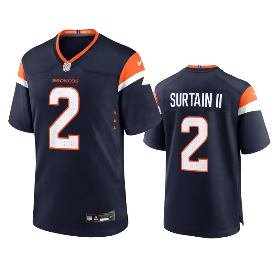 broncos patrick surtain ii 2024 alternate navy jersey