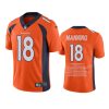 broncos peyton manning orange career highlight limited edition jersey