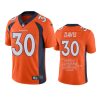 broncos terrell davis orange career highlight limited edition jersey