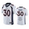 broncos terrell davis white career highlight limited edition jersey