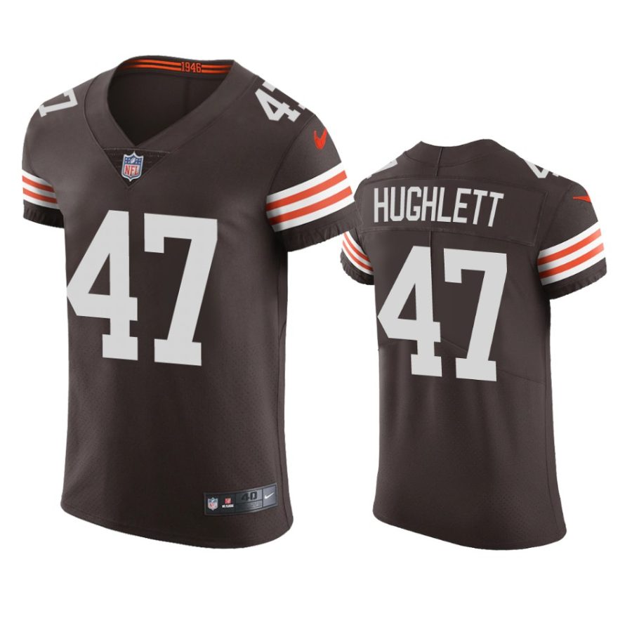 browns charley hughlett brown vapor elite jersey