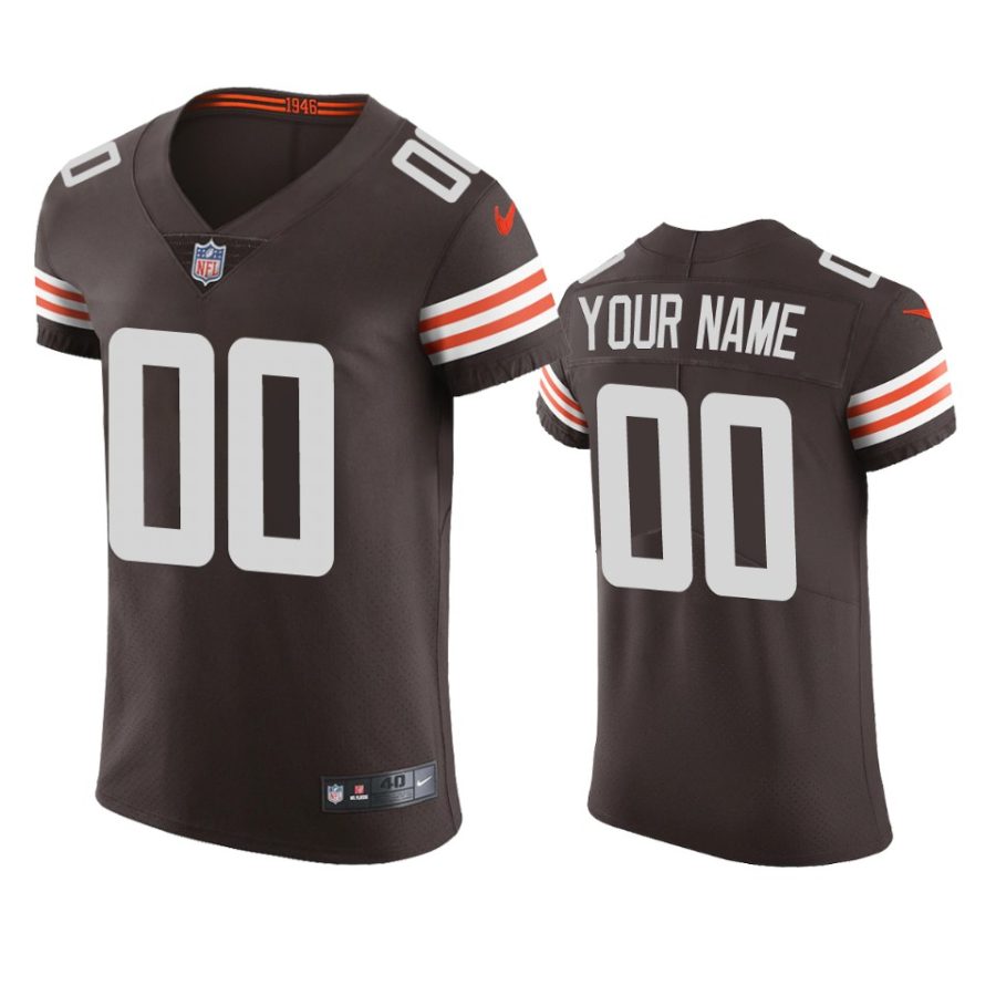 browns custom brown vapor elite jersey