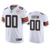 browns custom white 75th anniversary patch jersey