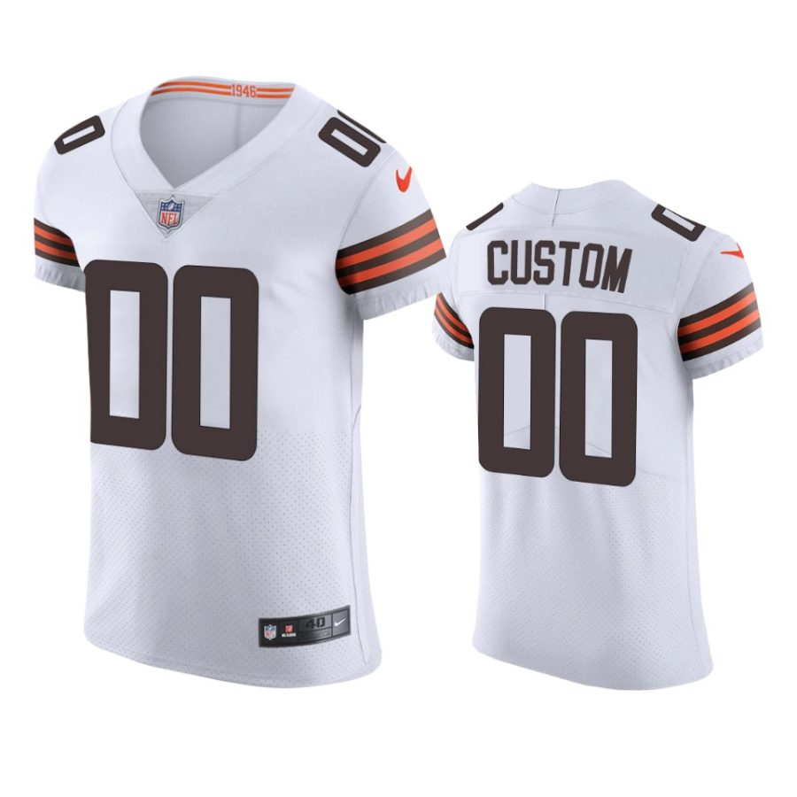 browns custom white vapor elite jersey