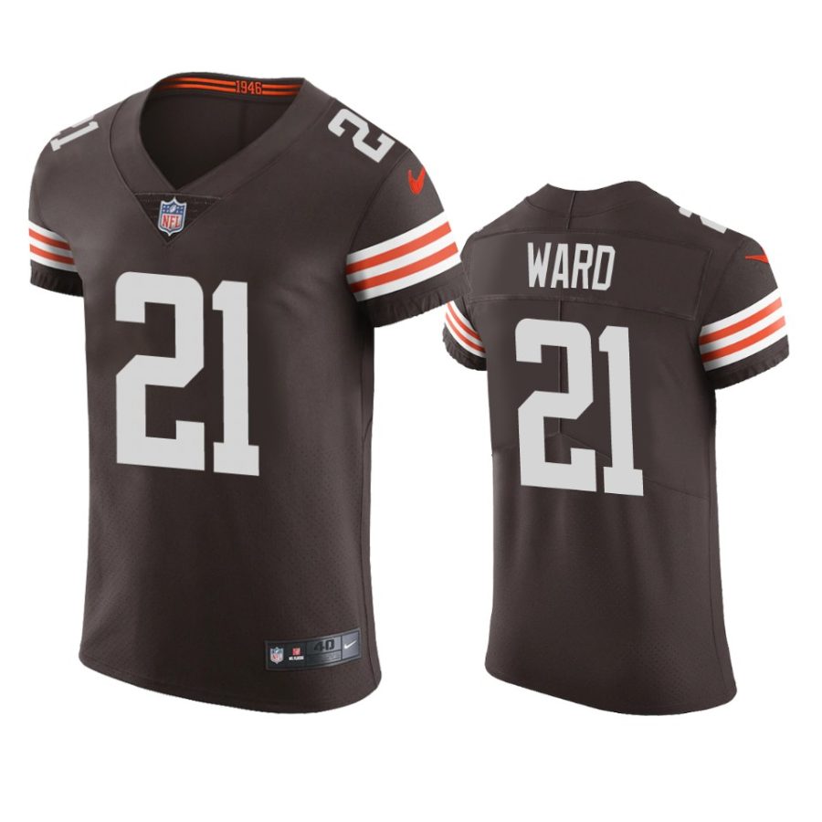 browns denzel ward brown vapor elite jersey