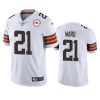 browns denzel ward white 75th anniversary patch jersey