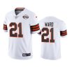 browns denzel ward white vapor limited 75th anniversary jersey