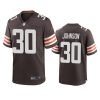 browns dernest johnson brown game jersey