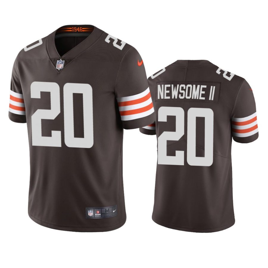 browns greg newsome ii brown vapor jersey 0a