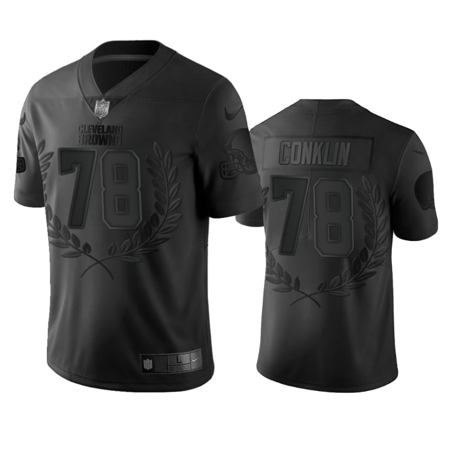 browns jack conklin black limited jersey