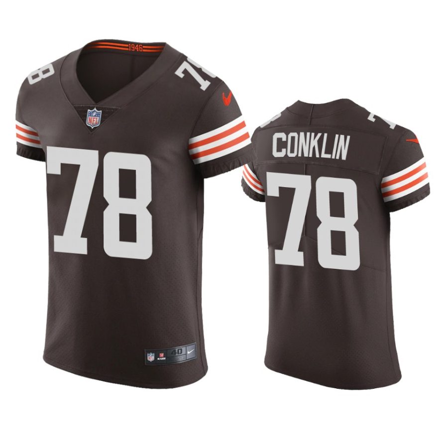 browns jack conklin brown vapor elite jersey