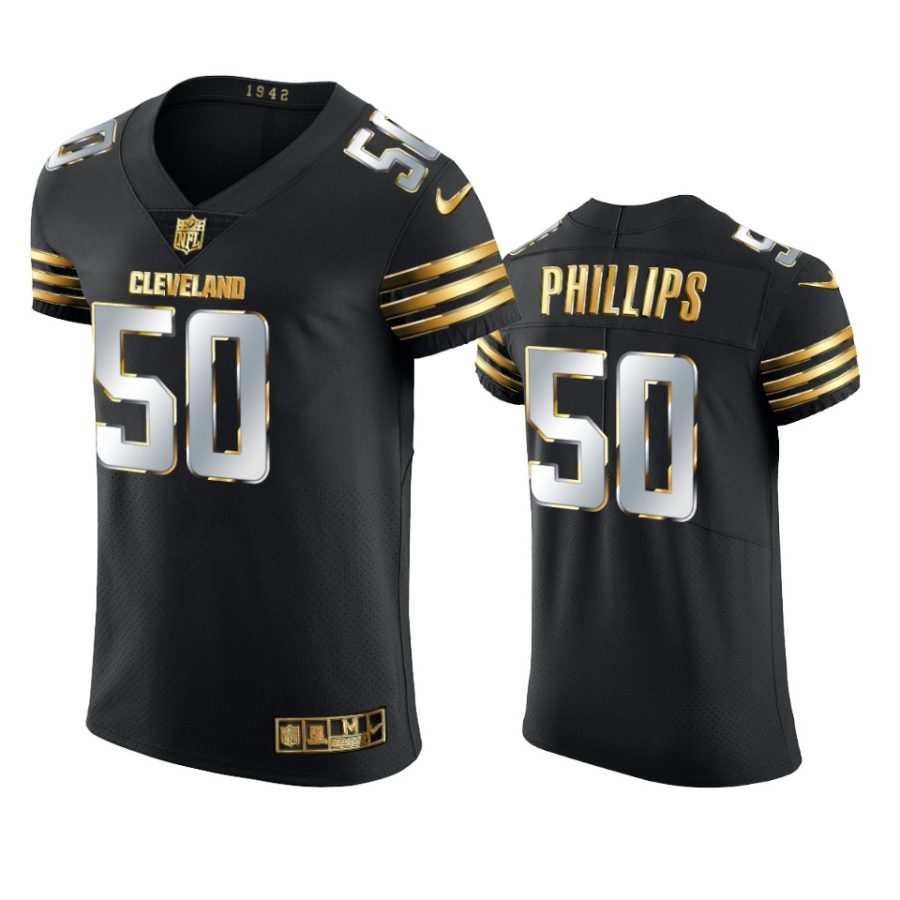 browns jacob phillips black golden edition vapor elite jersey