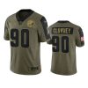 browns jadeveon clowney olive limited 2021 salute to service jersey