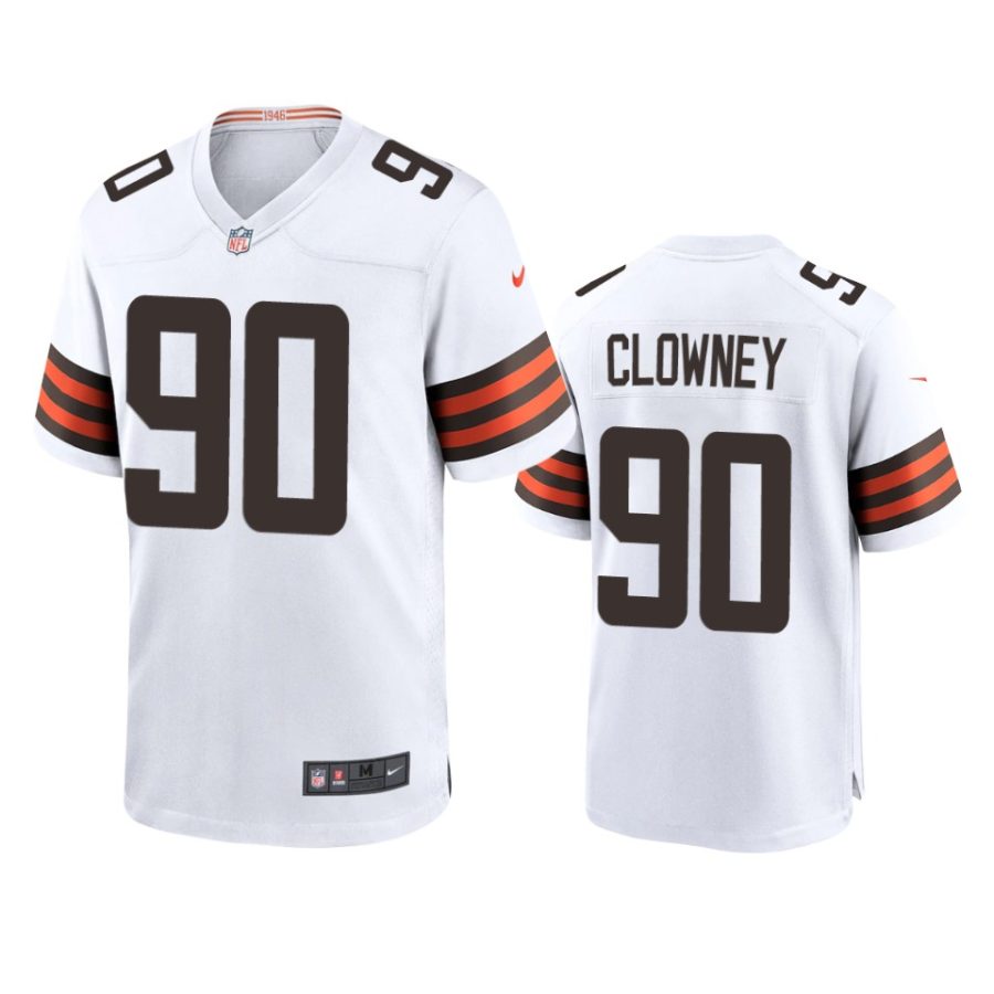 browns jadeveon clowney white game jersey