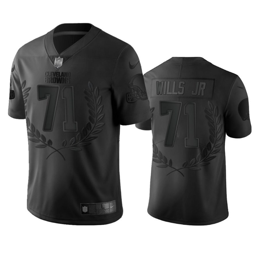 browns jedrick wills black limited jersey