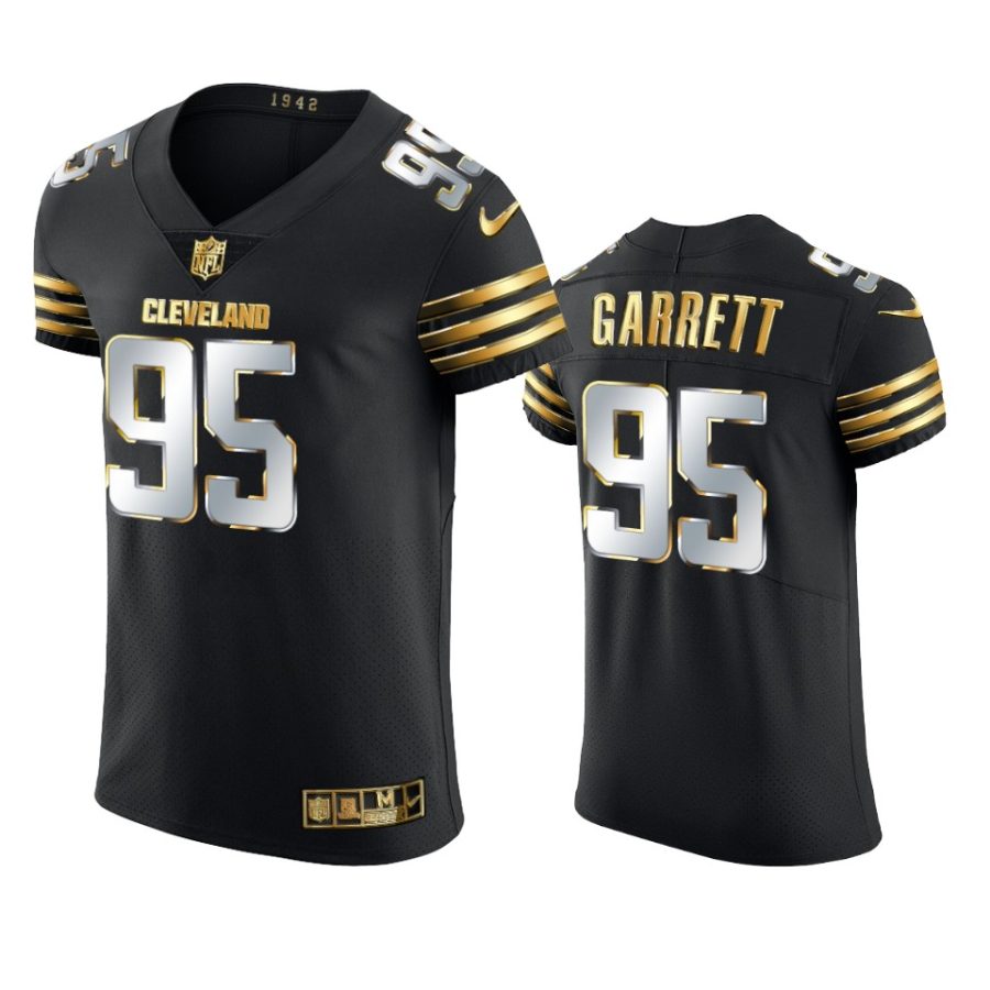 browns myles garrett black golden edition vapor elite jersey