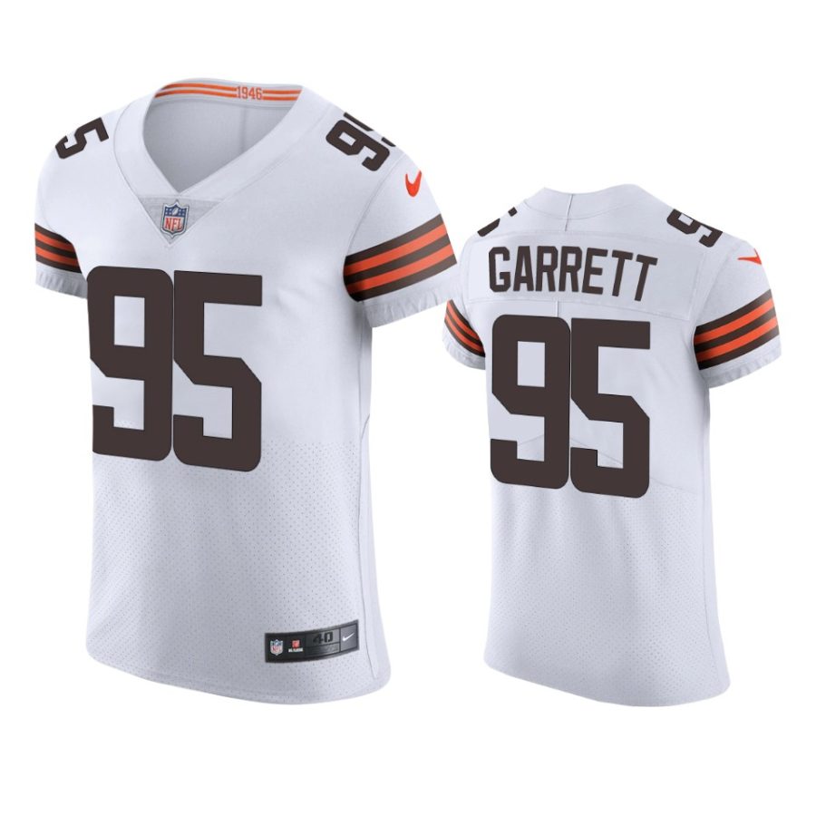 browns myles garrett white vapor elite jersey