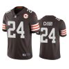 browns nick chubb brown 75th anniversary patch jersey