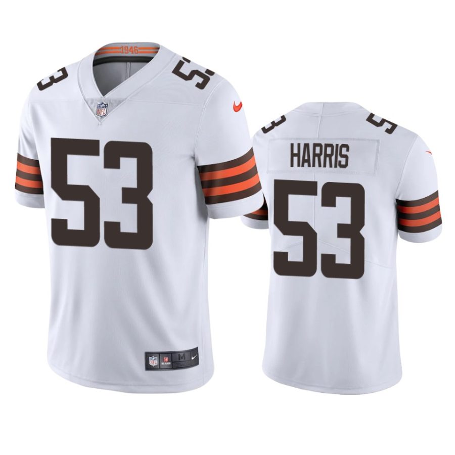 browns nick harris white vapor untouchable limited jersey