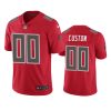 buccaneers 00 custom red color rush limited jersey