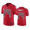 buccaneers 74 ali marpet red color rush limited jersey