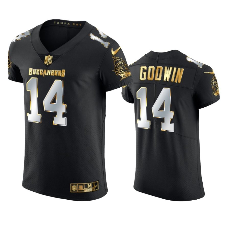 buccaneers chris godwin black golden edition elite jersey