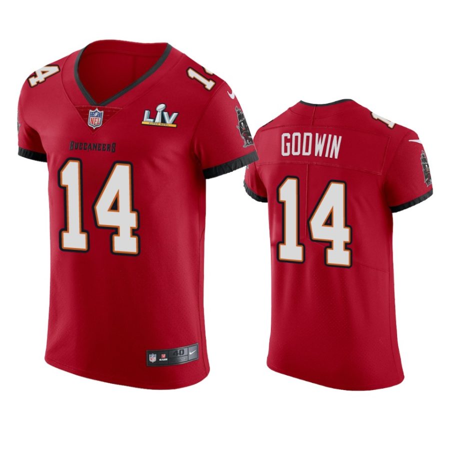 buccaneers chris godwin red vapor elite super bowl lv jersey