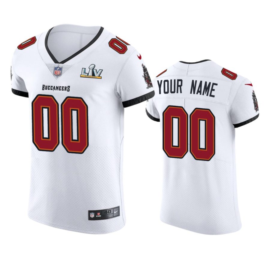 buccaneers custom white vapor elite super bowl lv jersey