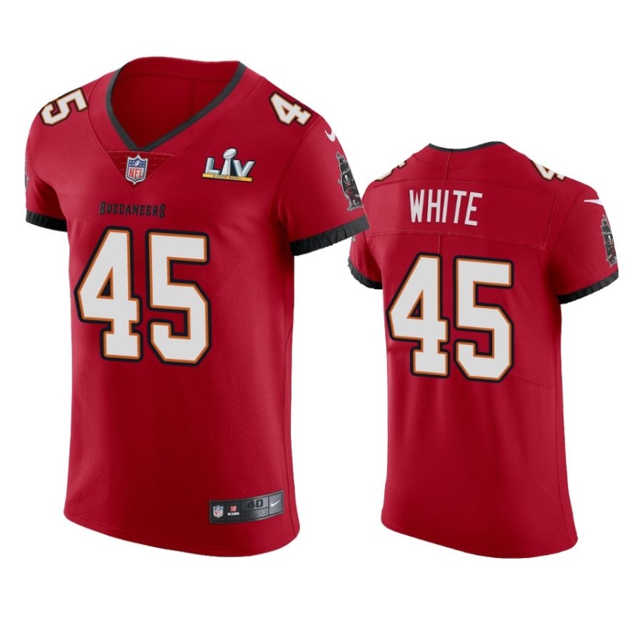 buccaneers devin white red vapor elite super bowl lv jersey